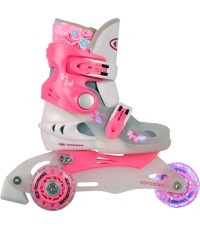 Детские роликовые коньки WORKER TriGo Skate LED - с колесами с подсветкой
