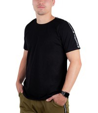 Vyriški marškinėliai inSPORTline Overstrap - Juoda