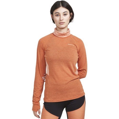 Sieviešu T-krekls CRAFT ADV SubZ Wool LS 2 - Orange