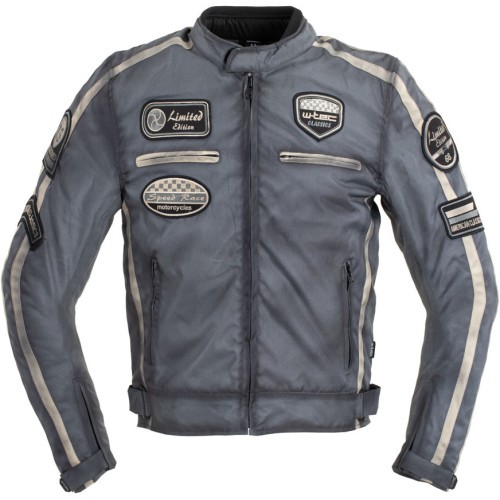W-TEC Patriot Vīriešu motocikla jaka Textile - Grey