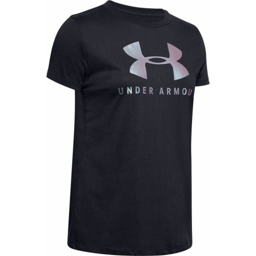 Sieviešu T-krekls Under Armour Graphic Sportstyle Classic Crew - Black-Chrome