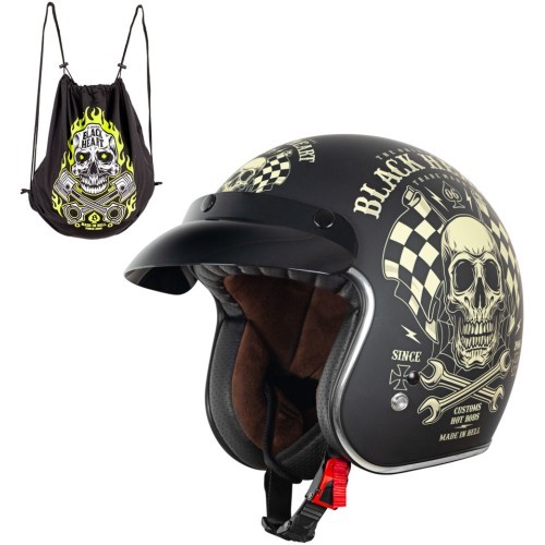 Мотоциклетный шлем W-TEC V541 Black Heart - Starter, Matte Black