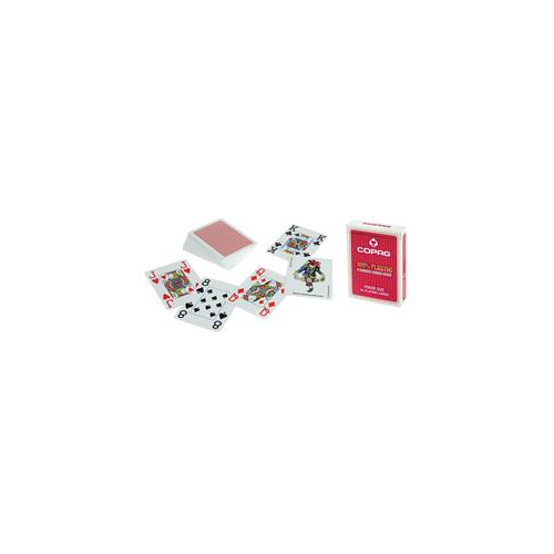 Spēļu kārtis Philos pokeram un bridžam, sarkanas, plastmasas 6721