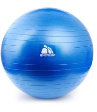 "Meteor" fitneso kamuolys su pompa 65 cm, mėlynas