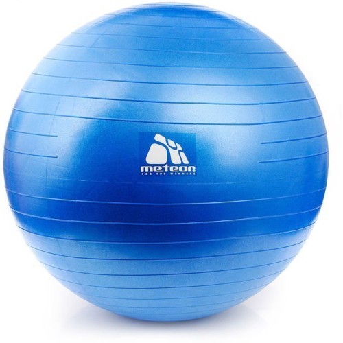 Мяч для фитнеса Meteor с насосом 65 см синий