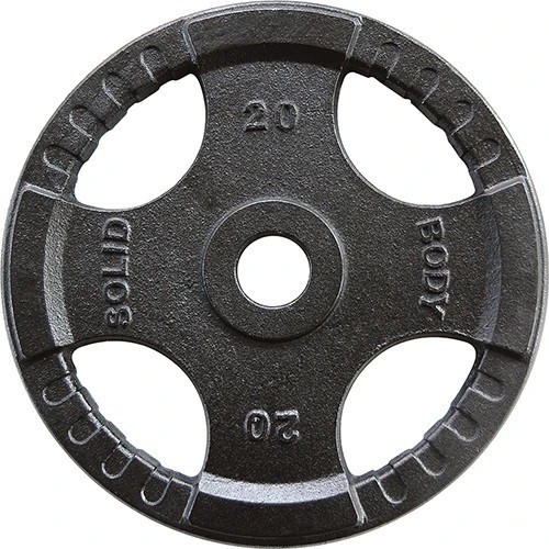 Olympic Grip Iron Plate Body-Solid - 20kg (Gray)