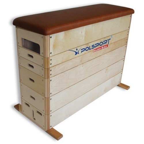 Vaulting Box Polsport, 6 Parts, With Roller System 