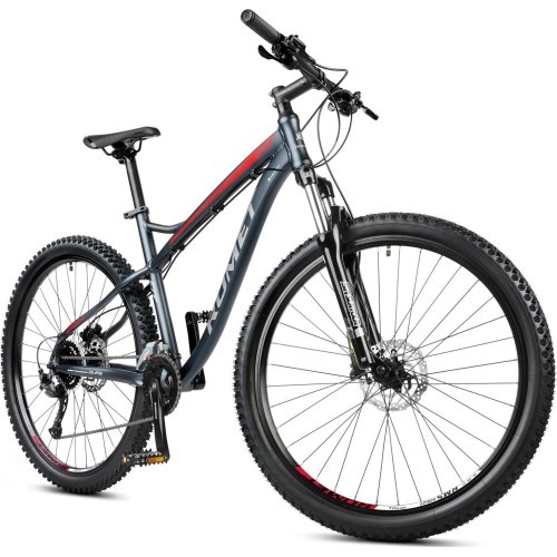 Велосипед Dviratis Romet Rambler FIT 27.5" 2023 чёрно-красный