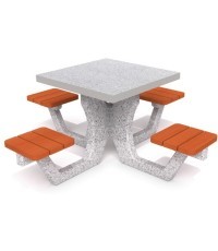 Concrete Picnic Table Inter-Play 01