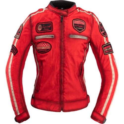 Женская мото куртка Куртка W-TEC Вирджиния текстиль - Red