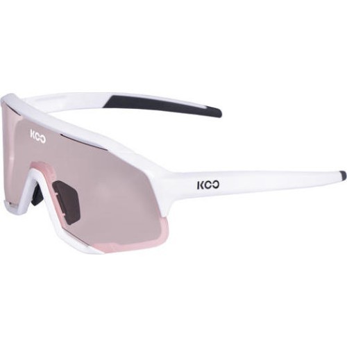 Fotohromās saulesbrilles KOO Demos, baltas/rozā krāsas