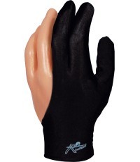 Перчатки для бильярда с застежкой на липучке, M, черные