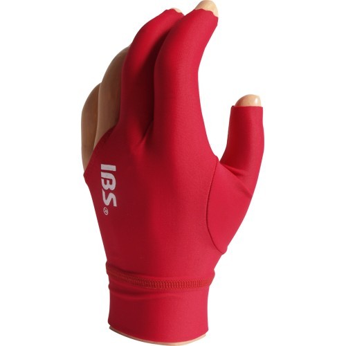 Перчатки для бильярда IBS Pro ярко-красные 1 размер
