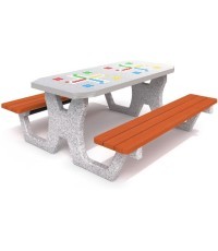 Concrete Table for Ludo Game Inter-Play 02