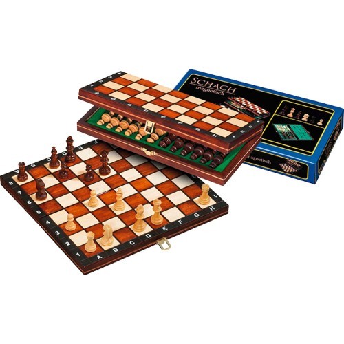 Дорожный шахматный набор Philos, магнитный 6,5x13,5 см