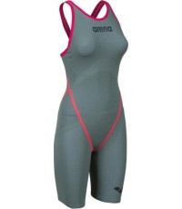 Varžybinis plaukimo kostiumas moterims Arena Wms Carbon Core FX 0, žalias - 670