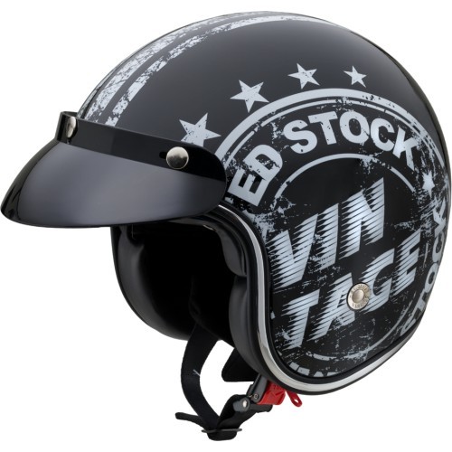 Мотоциклетный шлем W-TEC Café Racer - Vintage Stock