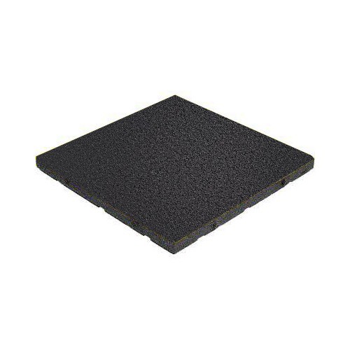 Rubber Tile Base Standard - Square, Black, 50x50x5cm