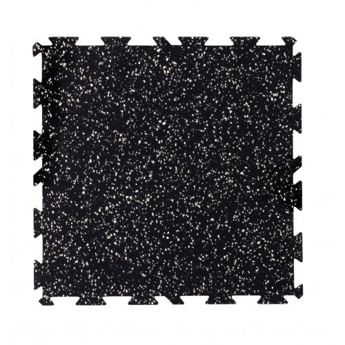 Gumijas grīdas segums, flīze - puzle, melna/Mosaic EPDM
