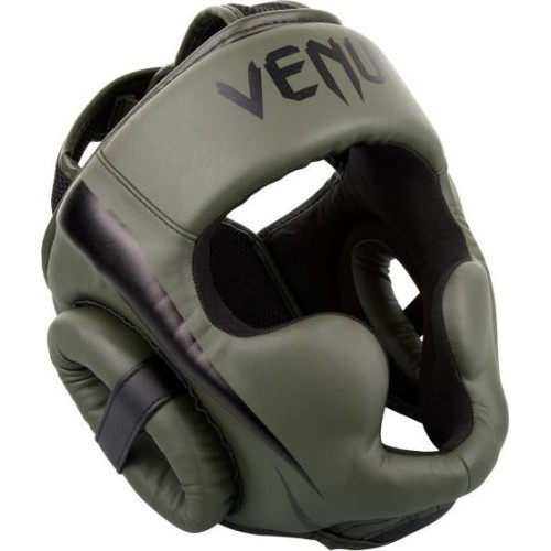 Боксерский шлем Venum Elite - хаки/черный
