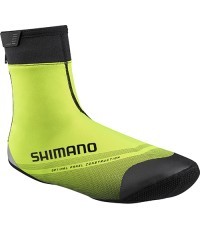Dviratininko batų antbačiai Shimano S1100R Soft Shell, neoniniai geltoni, dydis XL (44-47)