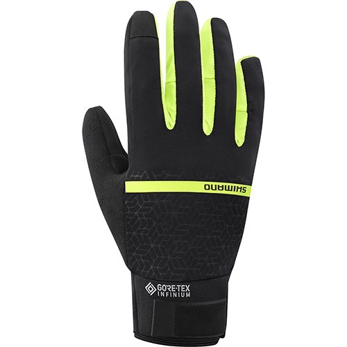Перчатки Shimano Infinium Insulated Gloves, размер L, неоновый желтый/черный