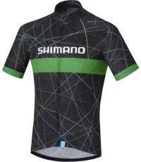 Dviratininko marškinėliai Shimano Team, dydis XL, juodi