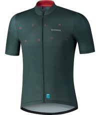 Shimano Aerolite vīriešu riteņbraukšanas krekliņš, L izmērs, tumši zaļš