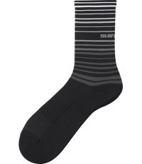 Ilgos kojinės Shimano Original, juodos/baltos, dydis S-M (36-40)