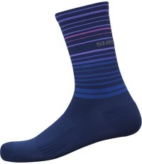 Ilgos kojinės Shimano, L-XL(45-48), tamsiai mėlynos/violetinės
