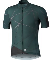 Vyriški dviratininko marškinėliai Shimano Breakaway, dydis XL, tamsiai žali