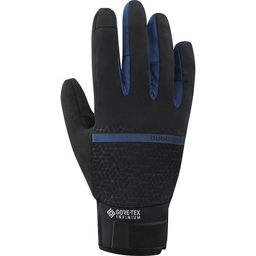 Велосипедные перчатки Shimano Infinium, размер M, темно-синий/черный