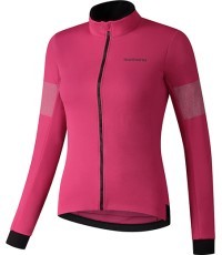Moteriški dviratininko marškinėliai ilgomis rankovėmis Shimano Bacchis, dydis XL, rožiniai