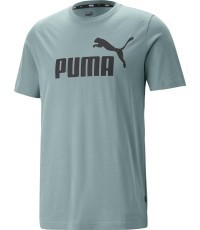 Puma Medvilniniai Marškinėliai Vyrams Ess Logo Tee Green 586667 75