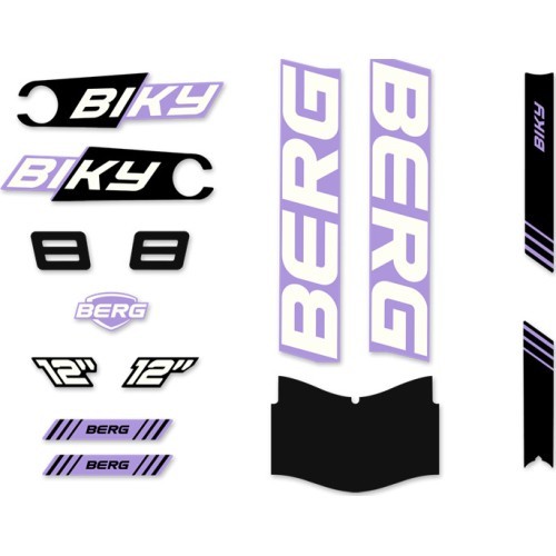 Biky - Uzlīmes komplekts Cross Purple