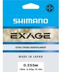 Valas Shimano Exage,150m, 0.255mm, 5.5kg, pilkas