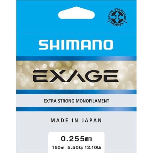 Катушка Shimano Exage, 150 м, 0,255 мм, 5,5 кг, серая
