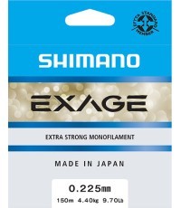 Valas Shimano Exage, 150m, 0.225mm, 4.4kg, pilkas