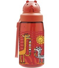 Įvairių spalvų vaikiška gertuvė Laken TRITAN Bottle 0,45 L. OBY Cap - Raudona