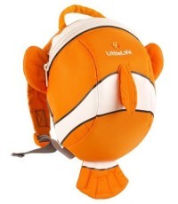 LittleLife vaikiška kuprinė - žuviukas - Oranžinė