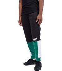 Puma Sportinės Kelnės Vyrams Ess+ Block Sweatpants Black White Green 848007 37