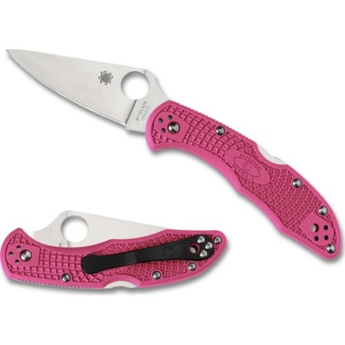 Folding Knife Spyderco C11FPPNS30V Delica Pink Heels