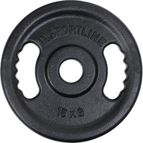 Чугунная олимпийская весовая плита inSPORTline Castblack OL 15 кг 50 мм
