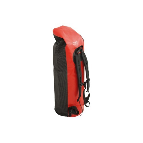 Duffel Bag BasicNature 60L, melns-sarkans