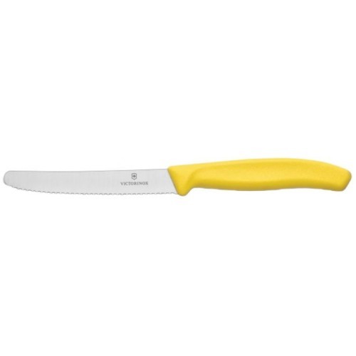 Нож для томатов Victorinox 6.7836.L118, зубчатый, 11 см, желтый
