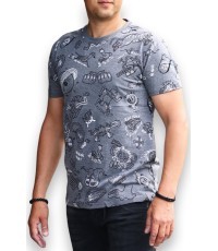 J.Style Marškinėliai Vyrams Grey 8T237-5