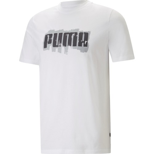 Puma Marškinėliai Vyrams Graphics Puma Wording White 674475 02