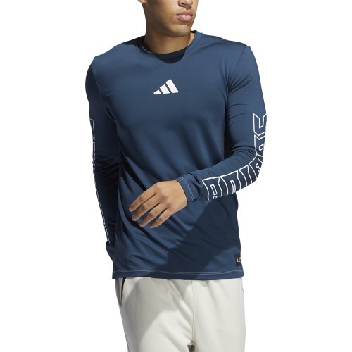 Adidas Marškinėliai Vyrams Fb Hype Ls Tee Blue