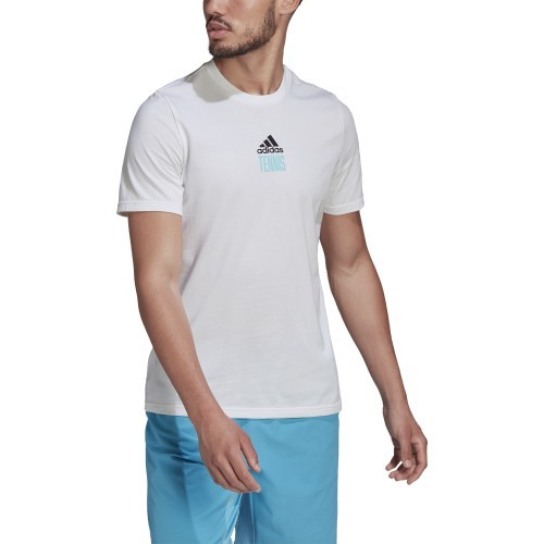 Adidas Marškinėliai Vyrams M Tns Par G Tee White HA0966