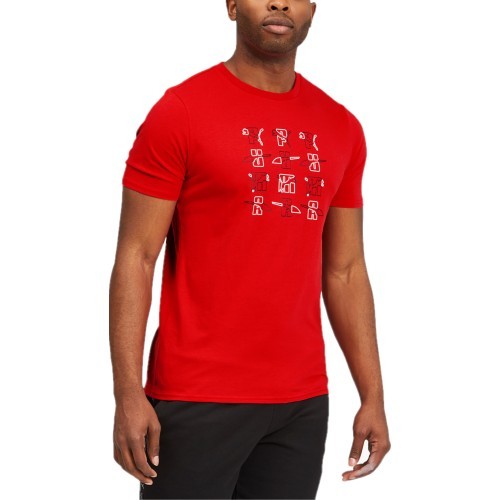 Puma Marškinėliai Vyrams Elevate Graphic Tee High Red